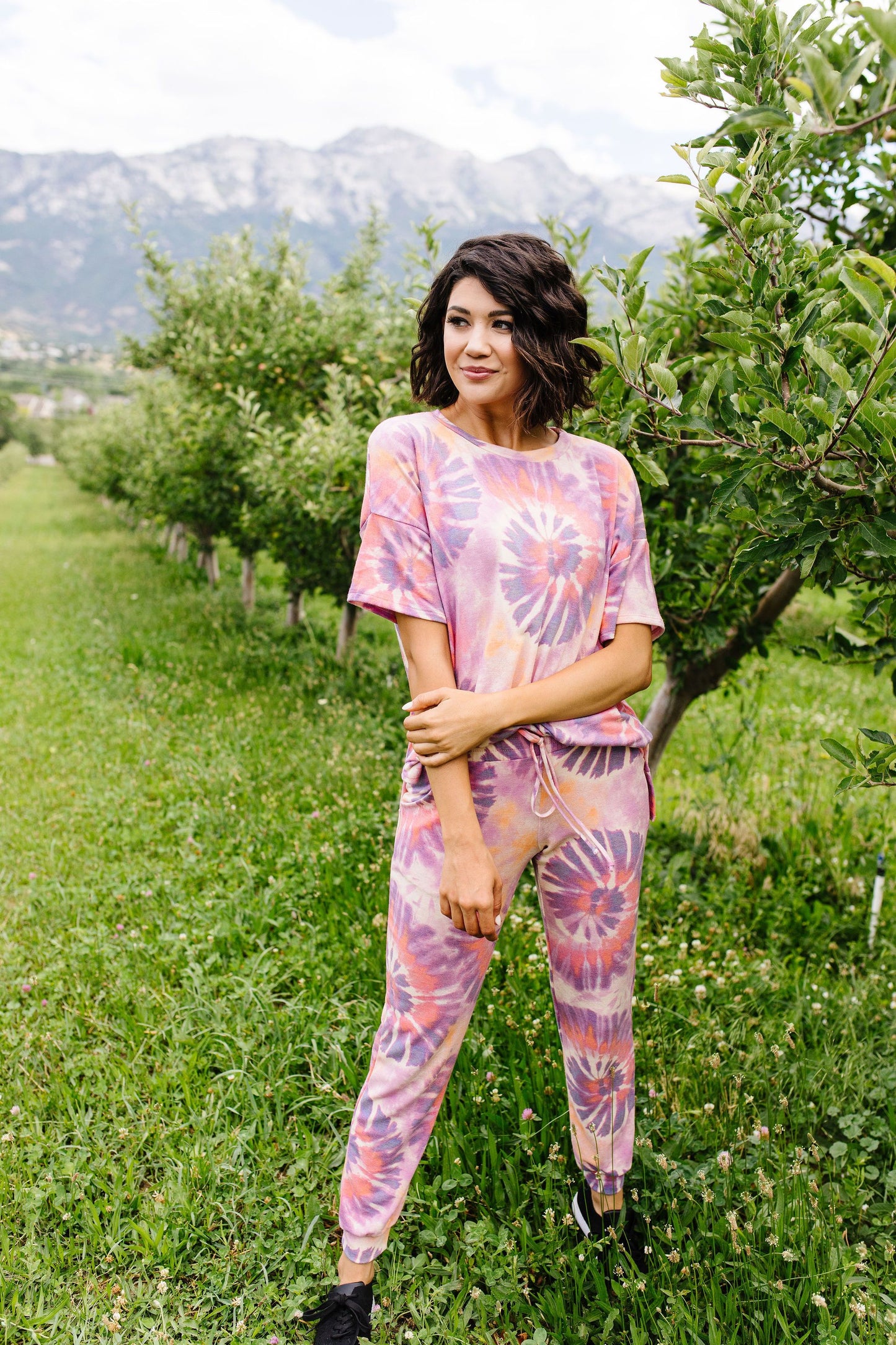 Swirly Tie Dye Lounge Top