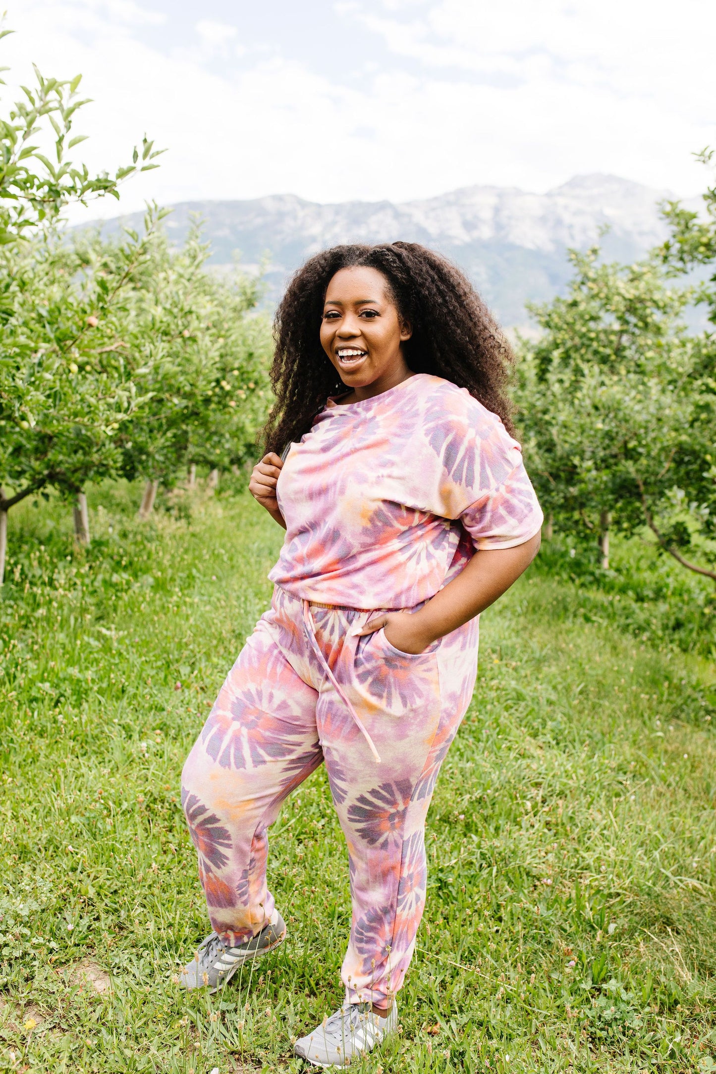 Swirly Tie Dye Lounge Top