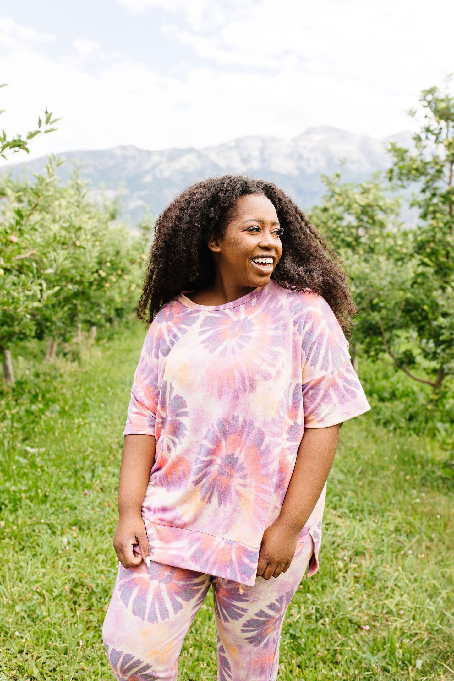 Swirly Tie Dye Lounge Top