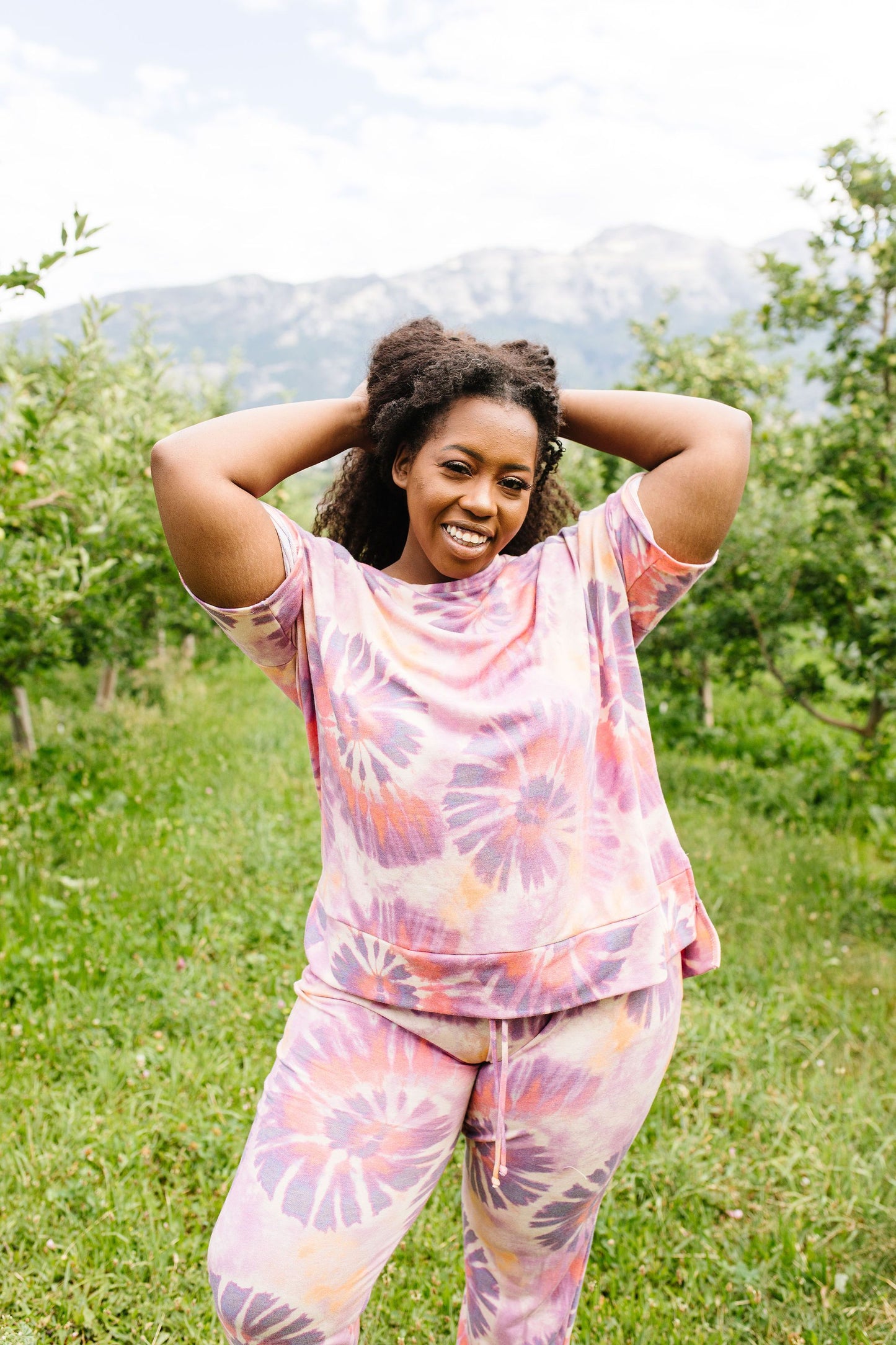 Swirly Tie Dye Lounge Top