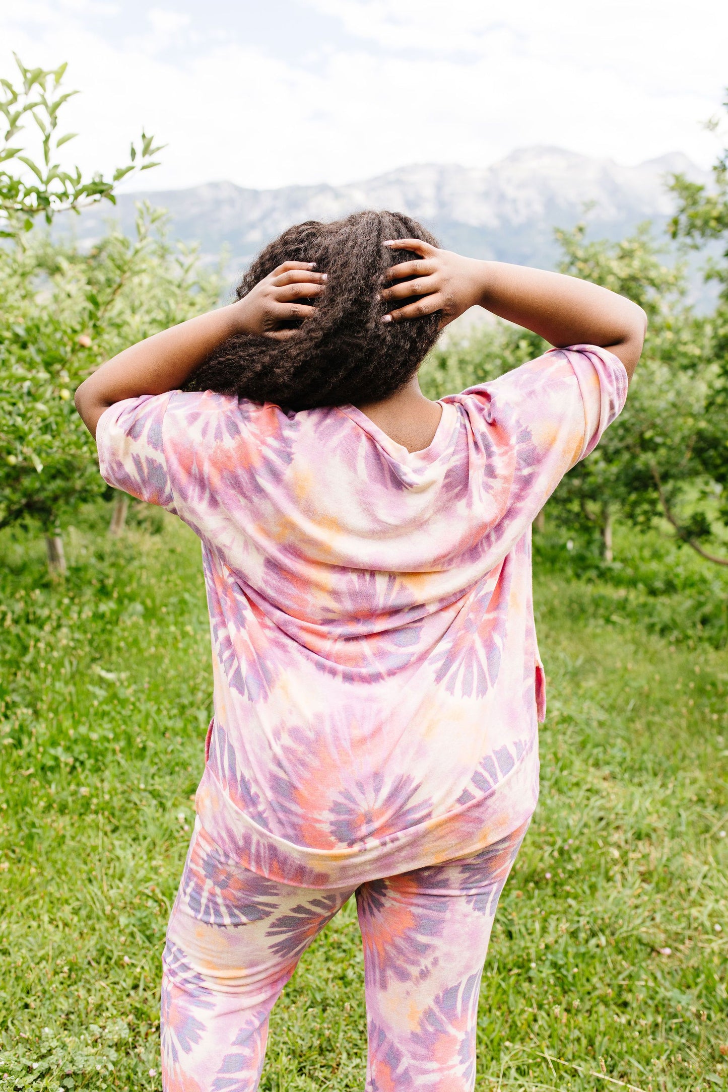 Swirly Tie Dye Lounge Top