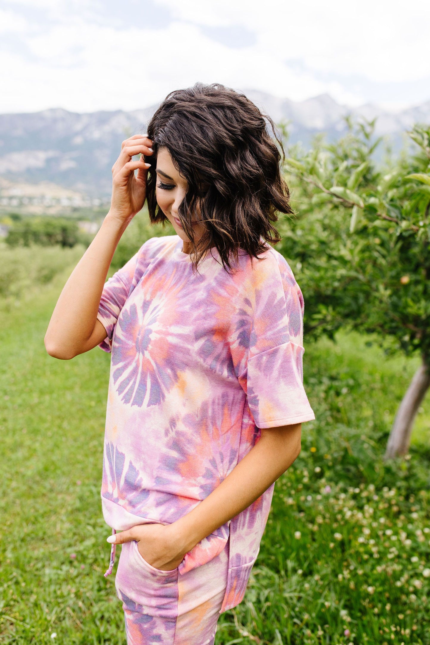 Swirly Tie Dye Lounge Top
