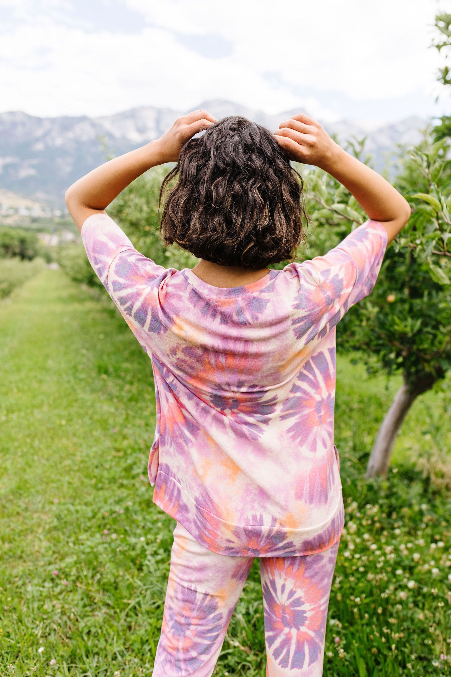 Swirly Tie Dye Lounge Top