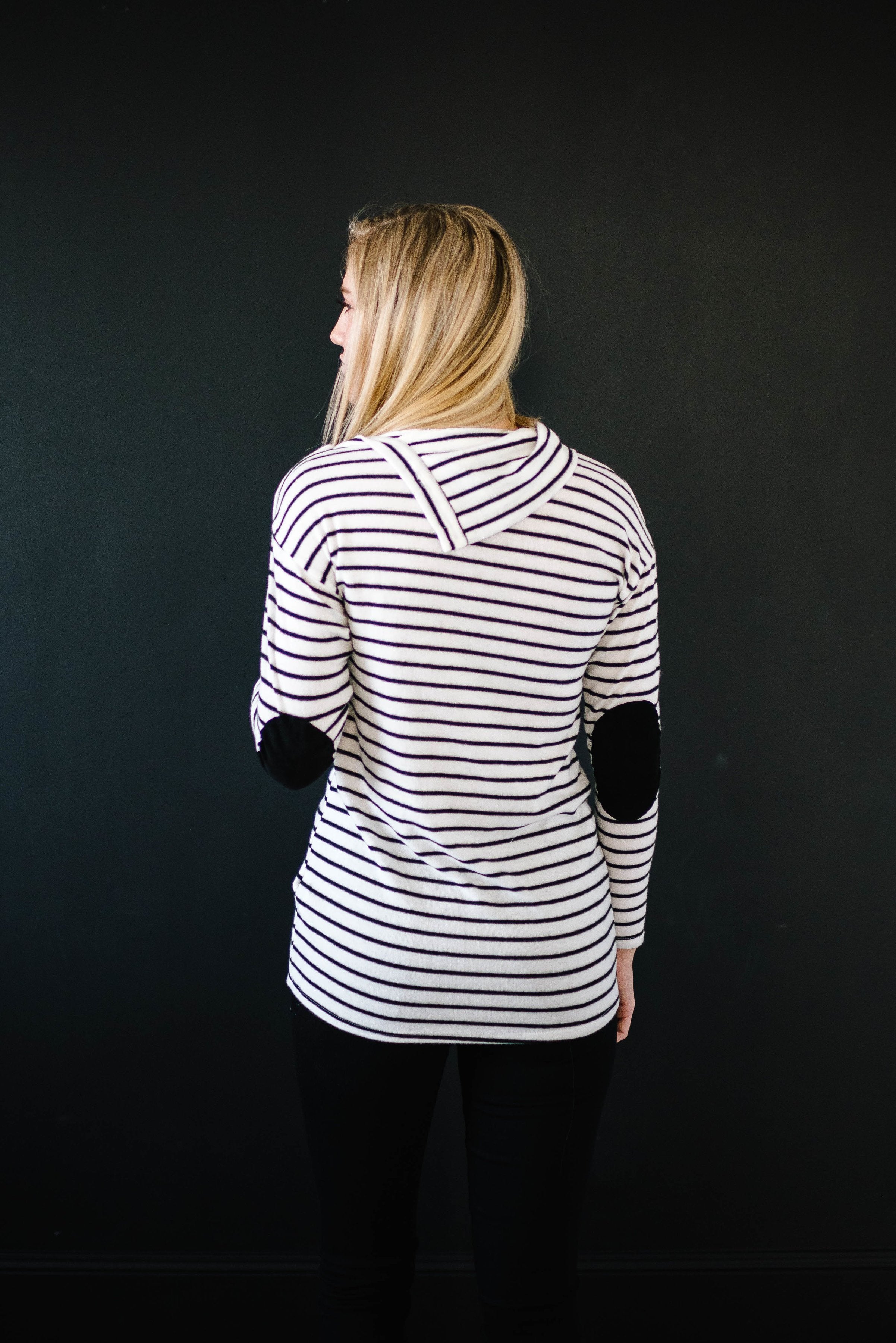The Belinda Black & White Stripe