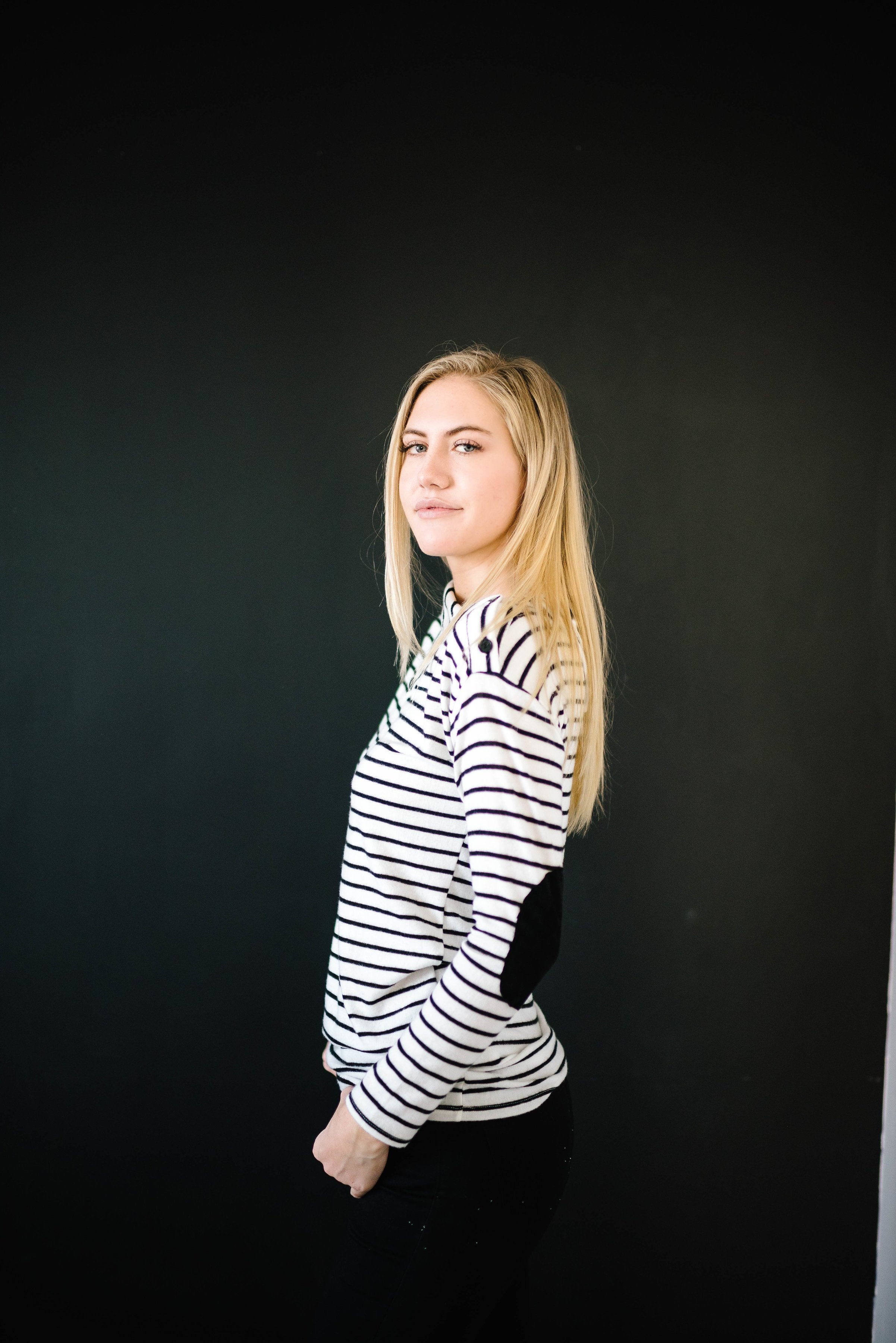 The Belinda Black & White Stripe