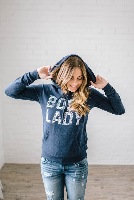 The Hustler Hoodie in Navy