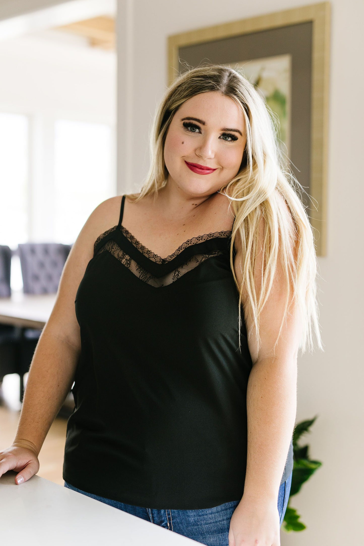 The Lace Escape Cami In Black