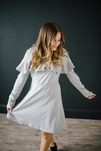 The Liz Knit Dress in Gray