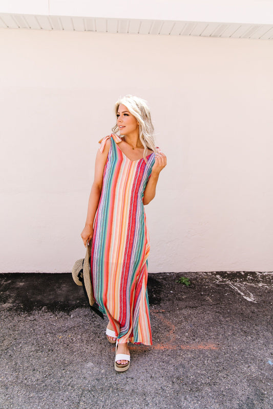 The World Is Your Rainbow Maxi Dress