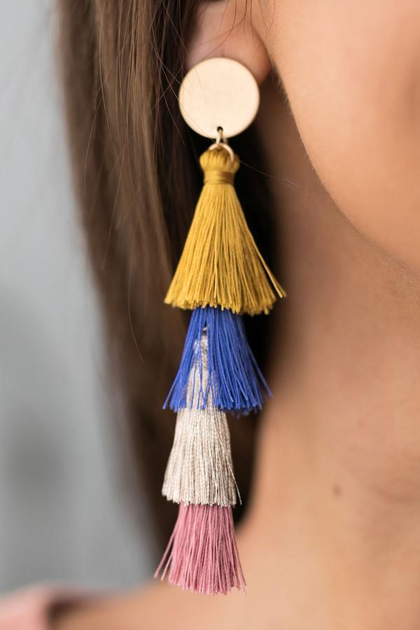 Tiers Of Tassels Earrings