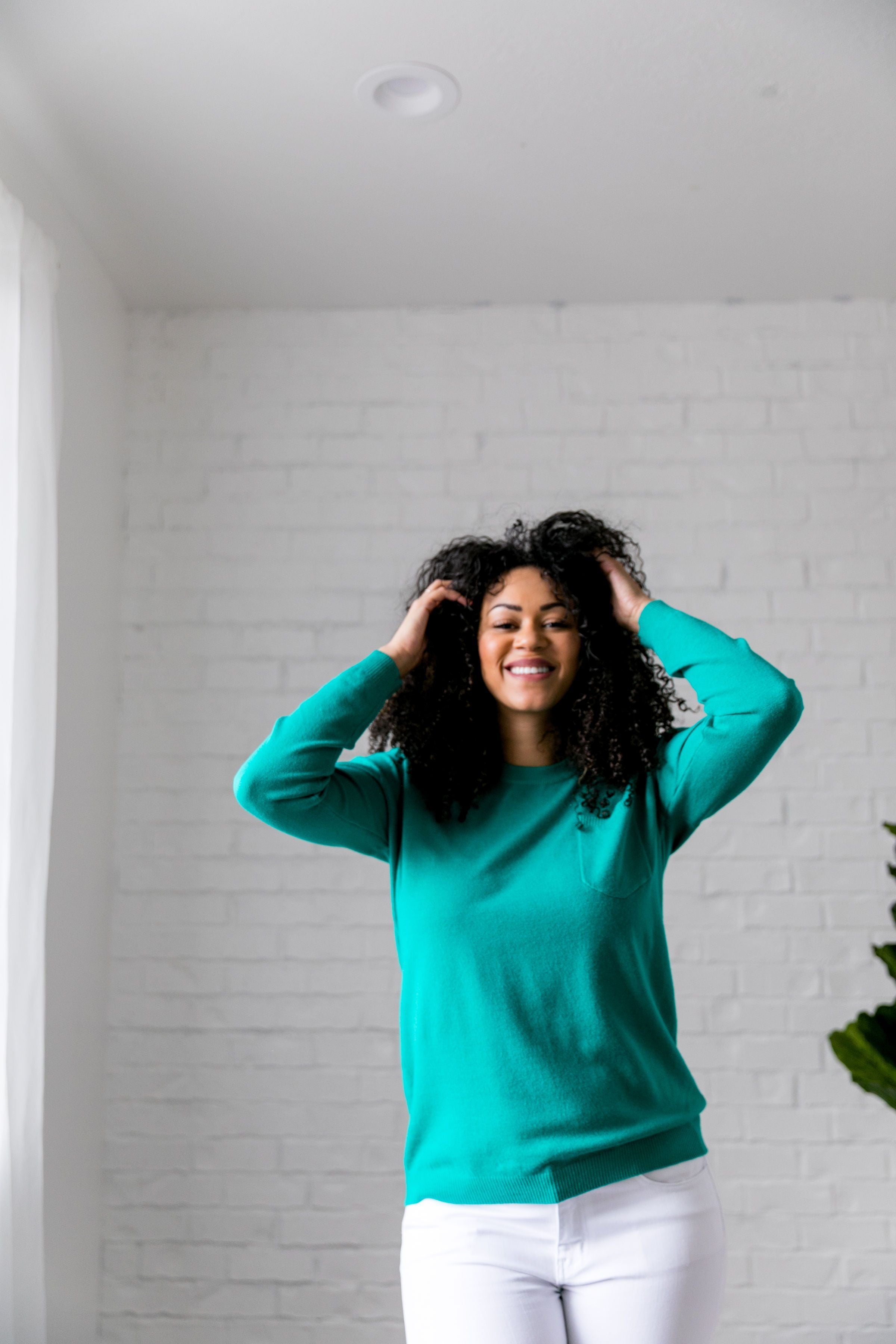 Top 'O The Mornin' Sweater In Emerald - ALL SALES FINAL