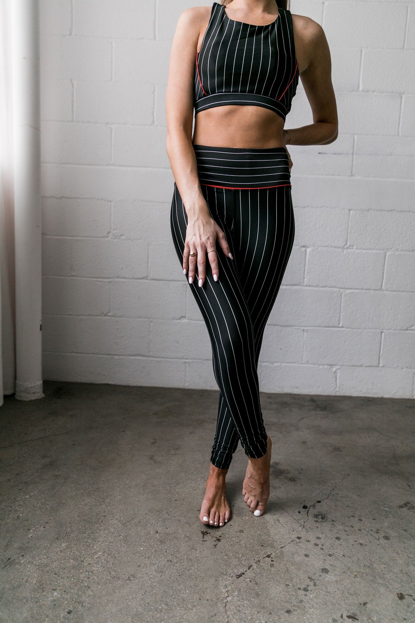 True Stripes Athletic Leggings - ALL SALES FINAL