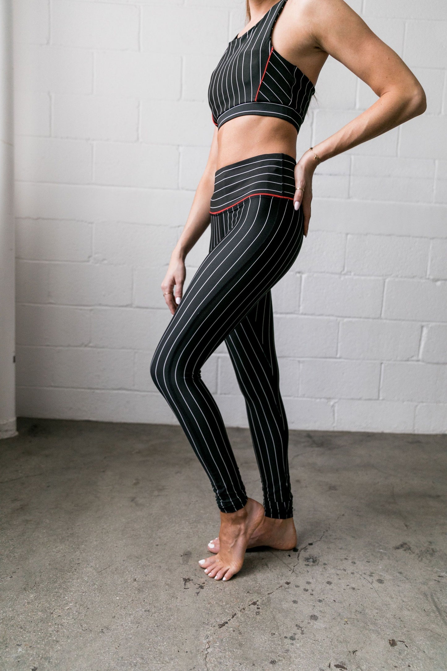 True Stripes Athletic Leggings - ALL SALES FINAL