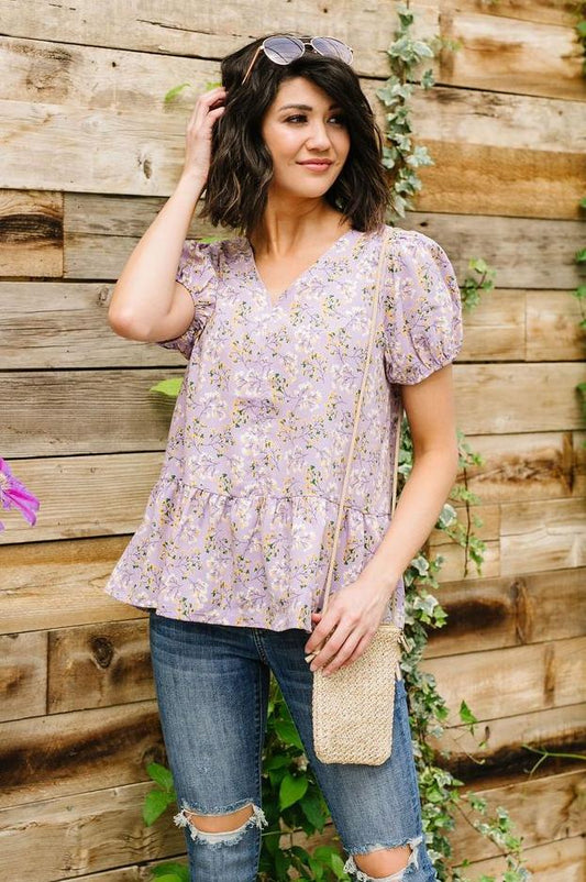Turn On The Charm Peplum Blouse