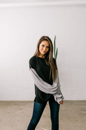 Twist Front French Terry Raglan - ALL SALES FINAL