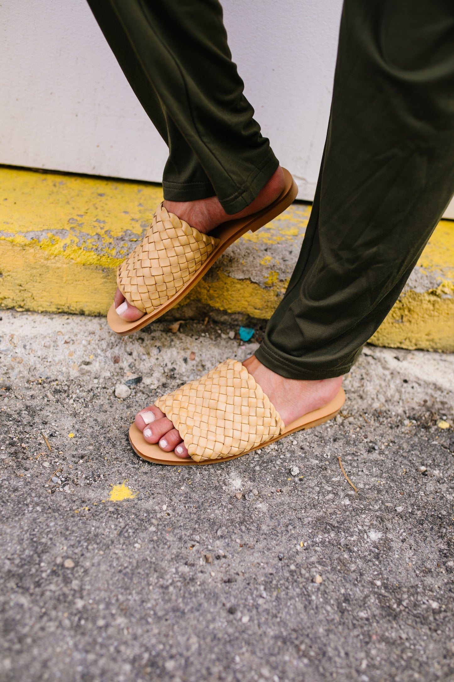 Wanderlust Woven Slides