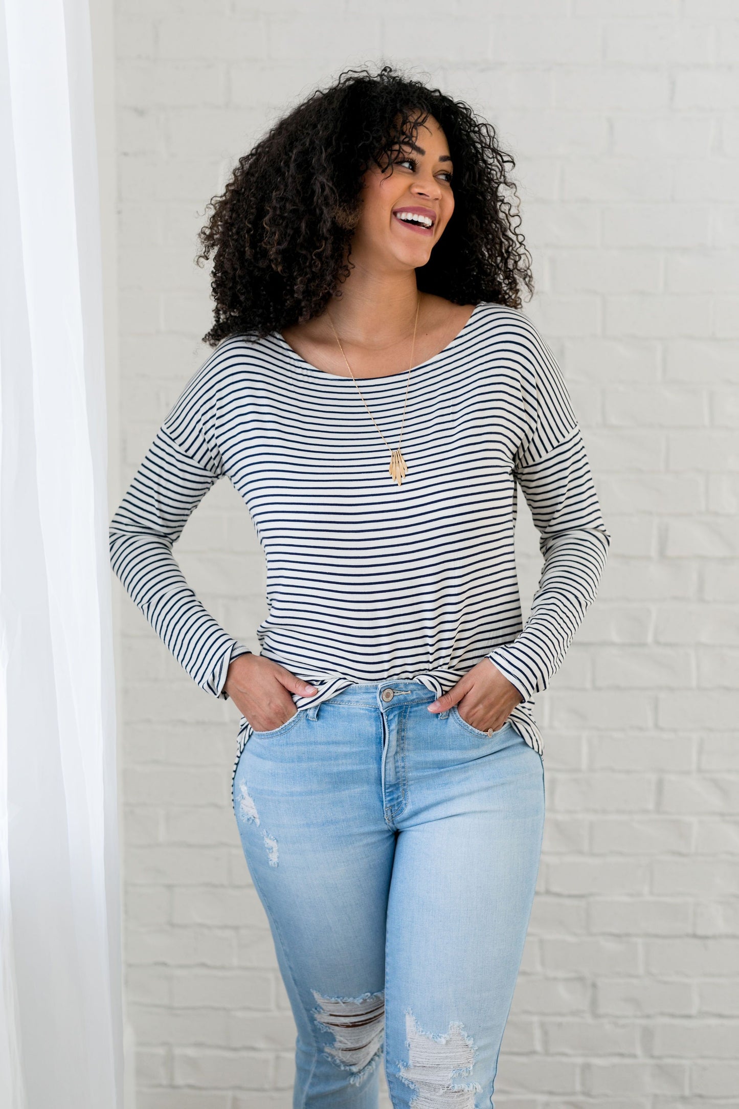 Wear It Your Way Striped Top - ALL SALES FINAL