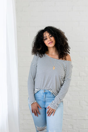 Wear It Your Way Striped Top - ALL SALES FINAL