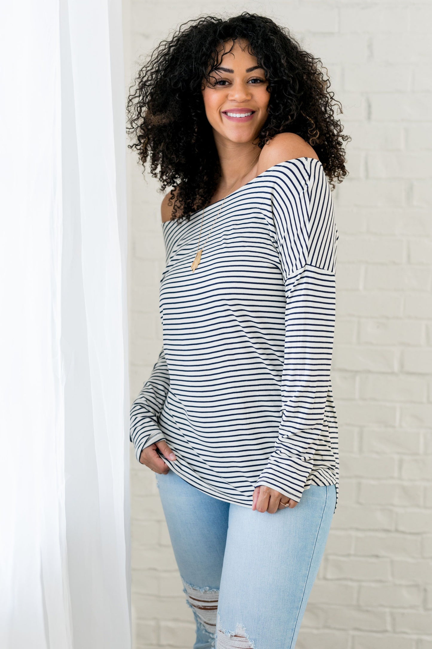 Wear It Your Way Striped Top - ALL SALES FINAL