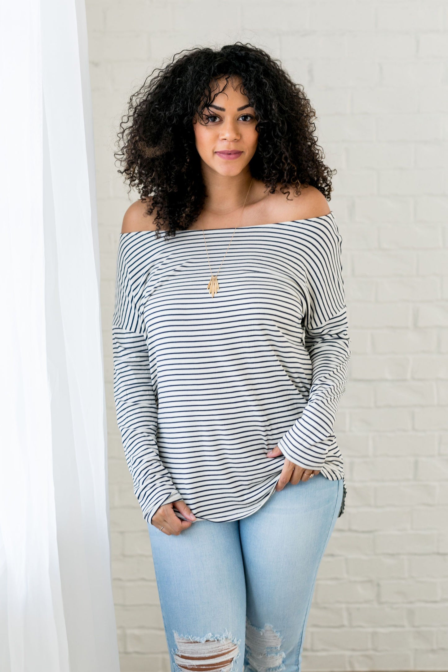 Wear It Your Way Striped Top - ALL SALES FINAL