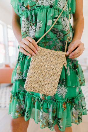 Weave Your Troubles Behind Woven Cell Phone Bag