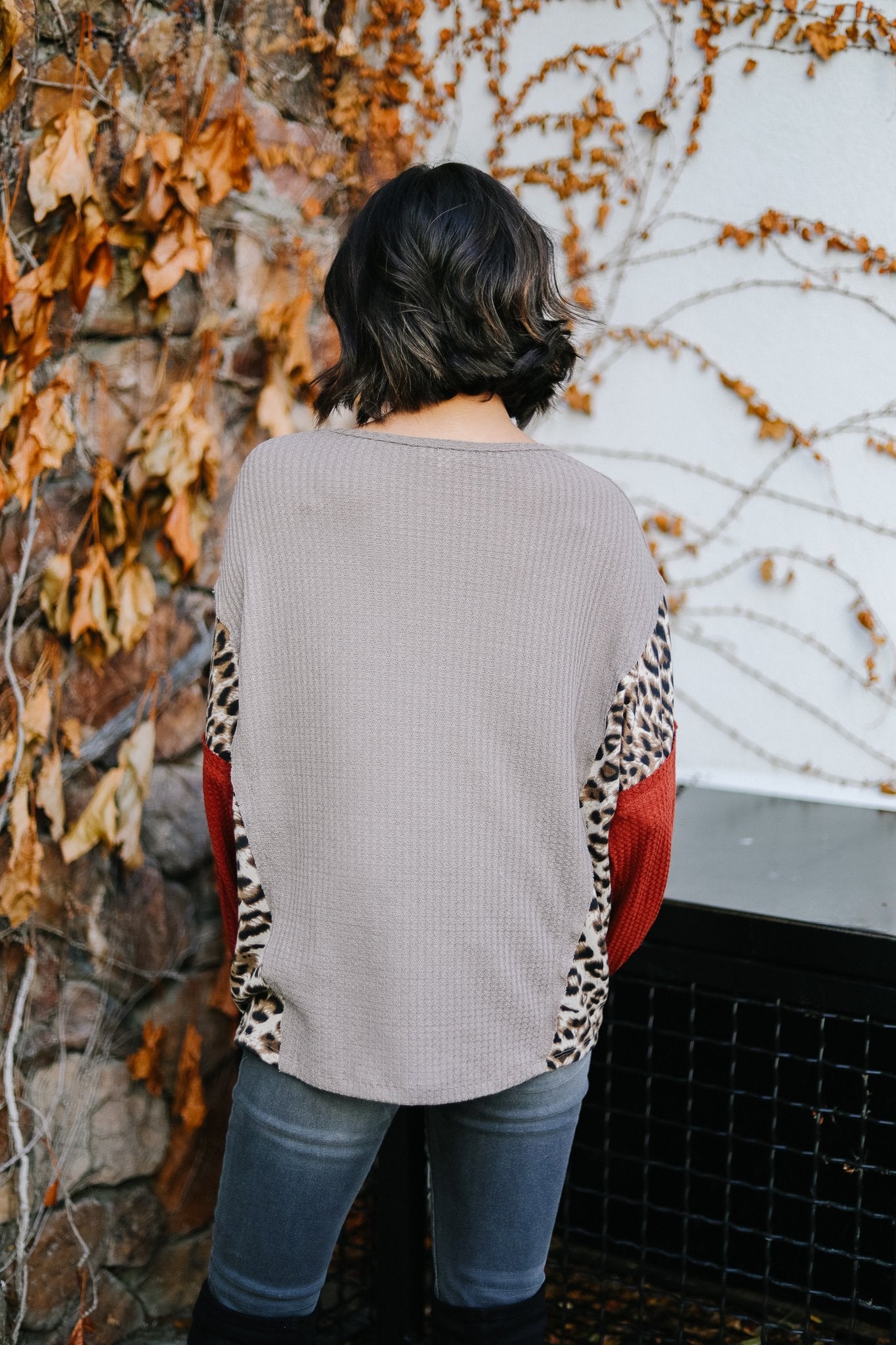 Wild Side Waffle Knit Top