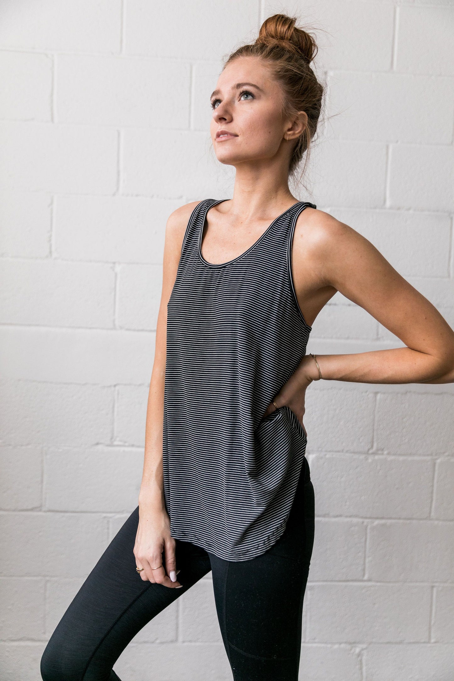 Win The Racerback Striped Tank