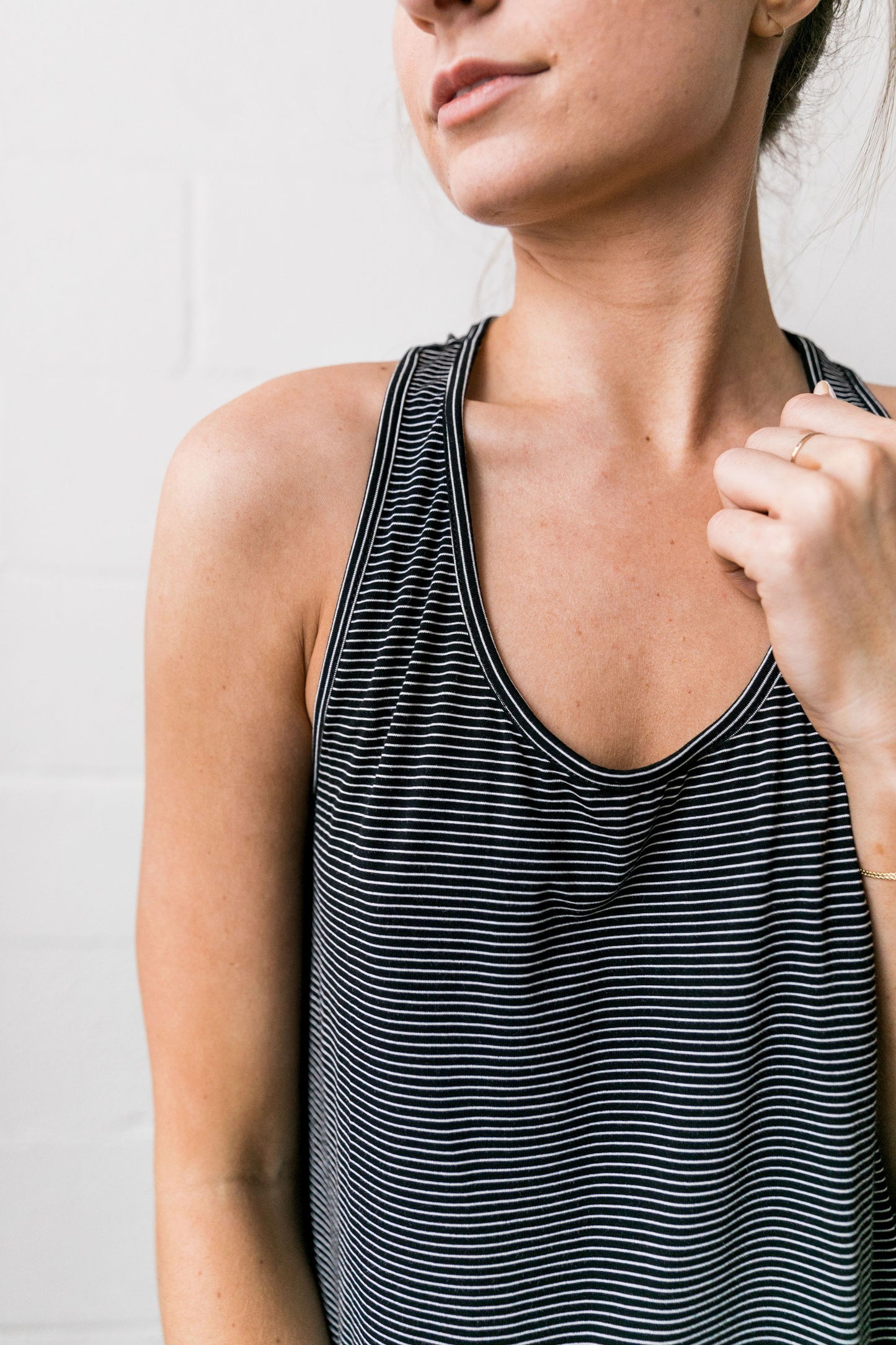 Win The Racerback Striped Tank