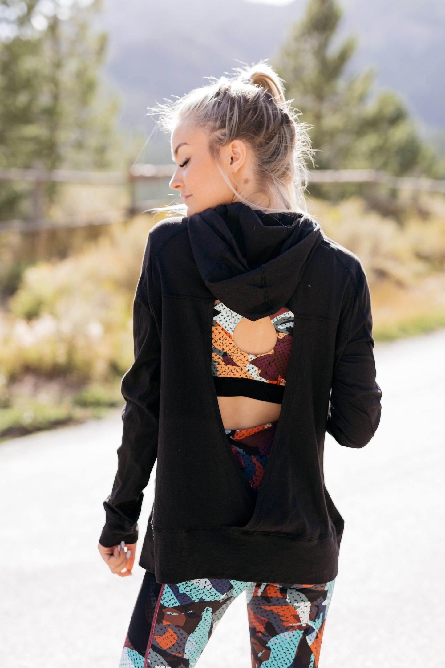 Yin + Yang Open Back Hoodie